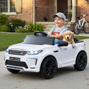 Land Rover Electric Ride-On Car for Kids - 12V Battery - White