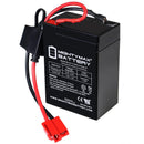 6V 4.5Ah Ride-On Vehicle Battery Replacement Set with Harness & Dual Pin Connectors