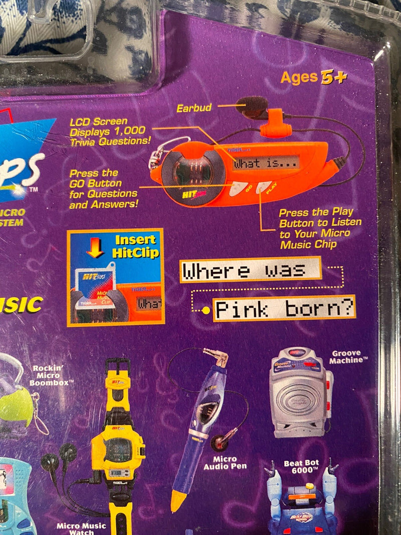 Y2K Music Trivia Player Featuring Backstreet Boys and More 2001 NOS