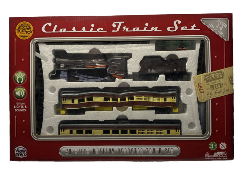20-Piece Classic Battery-Operated Train Set