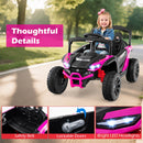 12V Battery Operated Electric Ride-On Car for Kids with Remote Control, LED Lights, and Music