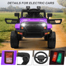 12V Kids Ride-On Truck with Power Wheels, LED Lights, and Parental Remote Control