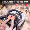 Qaba 3-in-1 FORD Shelby Push and Slide Car in White