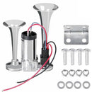 12V 600DB Dual Electric Air Horn for Trucks - Super Loud Sound