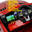 Kids Ride-On Remote Control Car with MP4 Screen LED Wheels Licensed Mercedes-Benz Various Colors