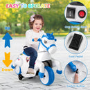 12V Ride-On Unicorn Toy for Kids with Training Wheels, Music, and One-Button Start