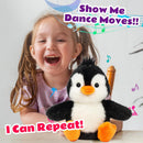 Musical Plush Penguin That Repeats Your Words and Sings