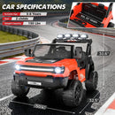24V Kids Electric Ride-On Car with Switchable 4WD/2WD, LED Lights, and Rear Storage