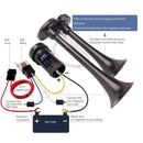 FARBIN Dual Trumpet 150db 12V Powerful Train Horn for Vehicles