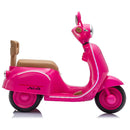 3-Wheel Electric Scooter for Kids with LED Lights and Bluetooth in Rose Red, Suitable for Ages 3-6