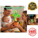 Interactive Cactus Toy with 50 Songs, Voice Repetition, Adjustable Volume, and Auto Sleep Feature