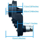 High-Speed 12V RS550 Motor Gearbox 40000RPM for Kids' Power Wheels