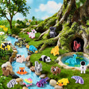 120-Piece Set of Mini 3D Printed Animal Figurines for Kids' Goodie Bags