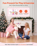Sturdy Unicorn Ride-On with Secure Pedals: Perfect for Kids 6+, Enjoyable Playtime!