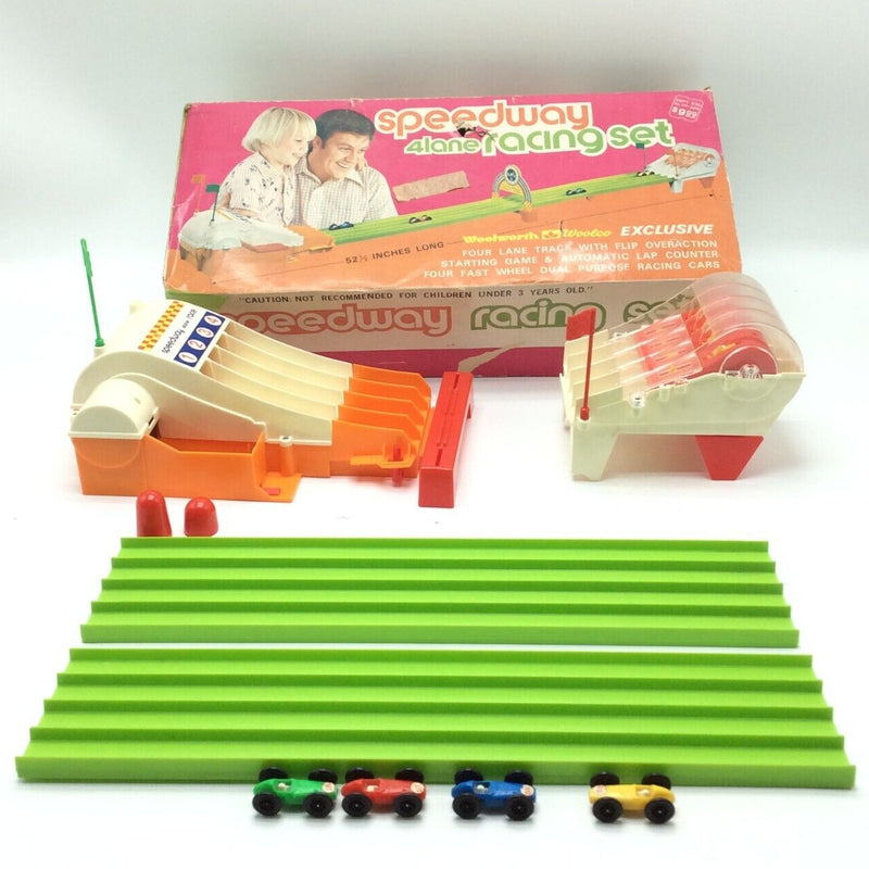 Exclusive Vintage Speedway 4-Lane Racing Set
