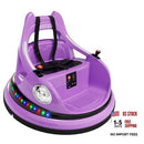 Purple 12V Ride-On Bumper Car for Toddlers with Remote Control