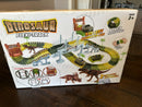 Dinosaur Adventure Track Set: Includes 2 Realistic Dinosaurs and Battery-Powered Vehicle with 155+ Pieces