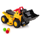 6V Electric Ride-On Bulldozer Toy Truck for Kids with Adjustable Bucket