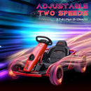 24V Drift Go Kart for Kids Ages 8 - 12 in Red with 2 Speed Options