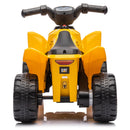 CAT 6V Yellow Toddler Electric ATV Quad with Foot Pedal Control