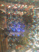 Set of 5 Neon Green Prism Glasses for Rainbow Effects and Camera Fun