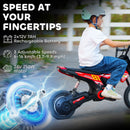 24V Electric Dirt Bike for Kids with Rear Suspension, Red