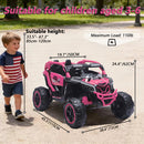 24V Dual-Seater Electric UTV for Kids with Remote Control, LED Lights, and Music