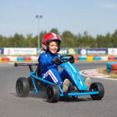 Children's Electric Drift Kart with Dual Motors - 24V 7AH, 8.1 MPH, Blue