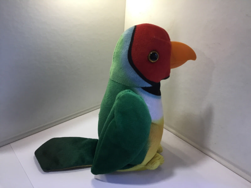 Talking Deluxe Parrot Toy with Music in Multiple Colors Red Yellow Green Black