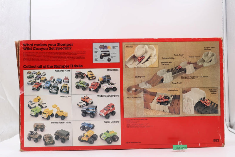 Wild Canyon 4x4 Stompers Rough Riders Vintage Playset with Track and Box 1983