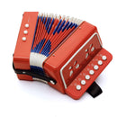 Red 10-Key Accordion for Kids Musical Instrument