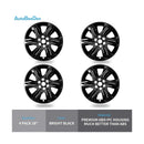 18-Inch Black Wheel Skins Set for 2019-2022 Chevy Blazer - 4-Pack