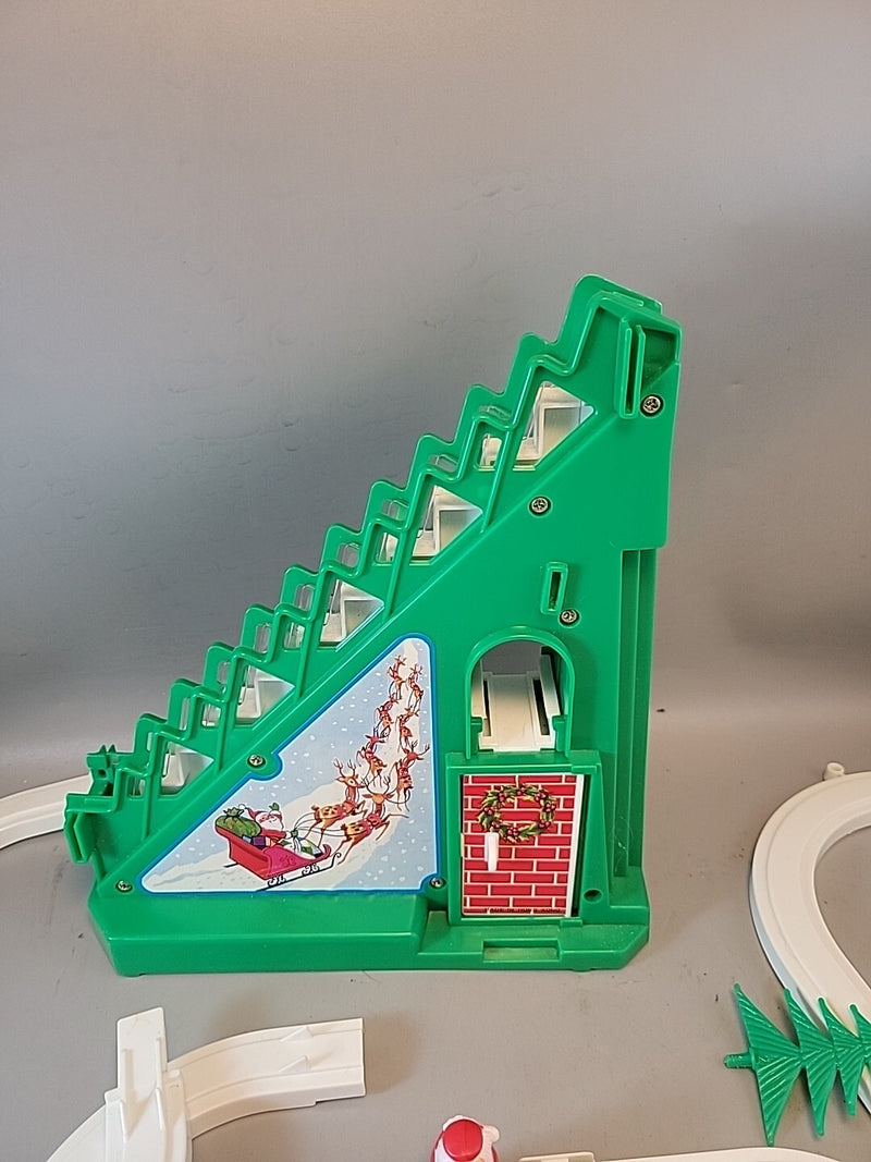 Battery-Operated Ding Ding Santa Trail Toy with Box - Rare Collectible