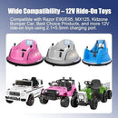 12V Ride-On Toy Charging Adapter with 6.6FT Cable and 5.5mm x 2.1mm Round Plug
