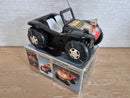 Classic Black Battery-Operated Tumble Buggy with Blinking Headlights and Original Box