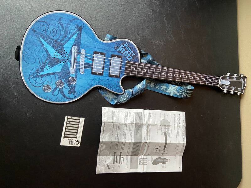 Wow Wee Paper Jamz Guitar Series 1 Instant Rock Star Toy Blue Star
