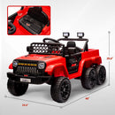 12V 4x4 Electric Ride-On Truck with Trailer and Switchable 2WD/4WD for Kids