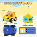 Dino Duo: Yellow and Green Remote Control Dinosaur Vehicles