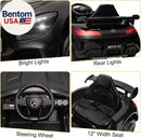 Mercedes Benz AMG GTR 12V Kids Electric Ride-On Car, Black