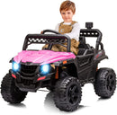 12V Electric Ride-On Car for Kids with Remote Control, LED Lights, and Music