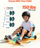 Outdoor Side-to-Side Swing Scooter for Kids - 132LB Capacity Riding Toy