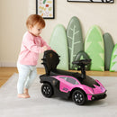 Licensed Pink Lamborghini 3-in-1 Ride-On Stroller with Sound Features