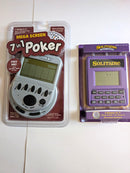 7-in-1 Handheld Electronic Video Game: Solitaire and Poker Variants