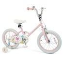 Adjustable 16-Inch Pink Kids Bike with Stars & Moon Design for Ages 3-8