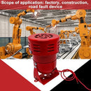 Red Electric Motor Alarm Siren 114dB AC 110V