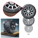 33CM/13'' EVA Solid Compound Tires for Power Wheels Ride-On Cars - 2 Pack