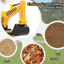 Children's Ride-On Excavator Truck Toy with Functional Shovel and Engine Sounds