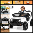 12V Kids' Electric Ride-On Truck with Remote Control, Music, LED Lights, and Foldable Design