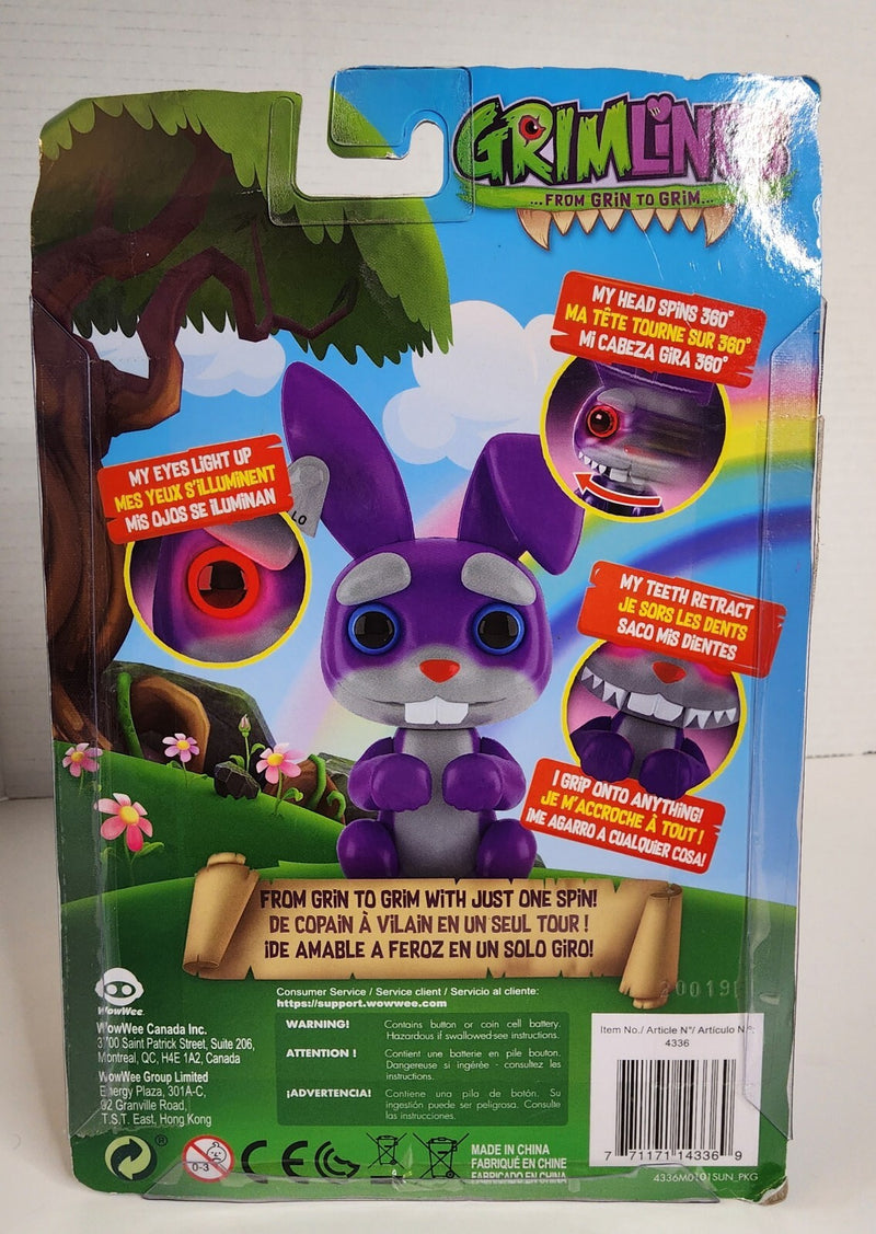 Interactive Fingerlings Grimlings Hip Hop Creepy Rabbit Toy with 30+ Sounds, Motion, and Lights