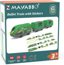 Electric Train Set for Wooden Tracks, Kids' Motorized Toy Train, City Adventure